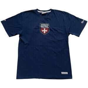 Red Canoe Beechcraft T-Shirt Tee Canada Navy Blue Men's Size XL